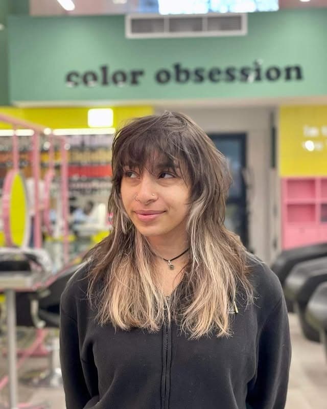 11. 90s Shag Mullet with Ash Blonde Ends - 90S Hairstyles