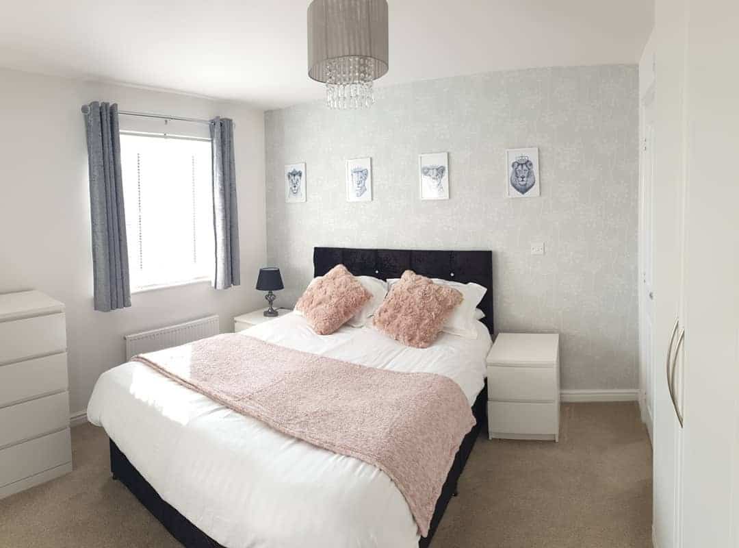 8. Classic White and Blush with Subtle Contrast - pink and white bedroom ideas