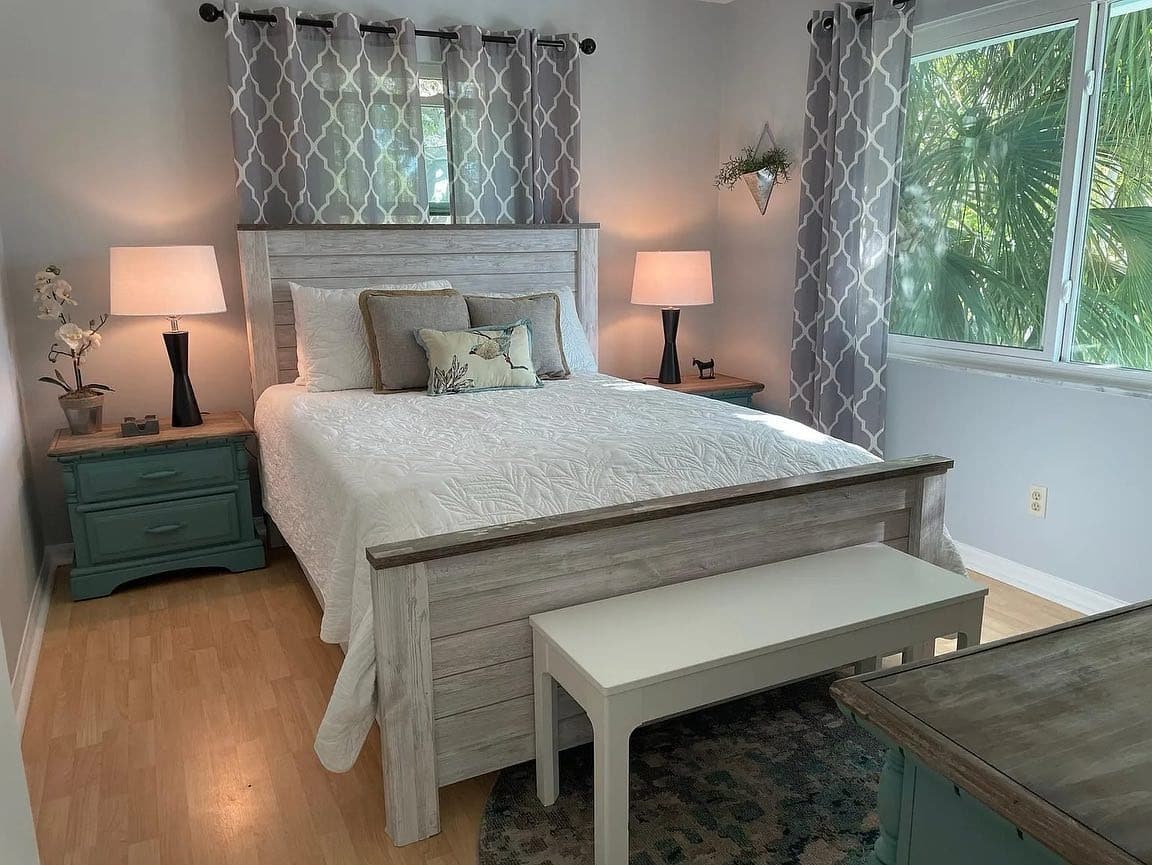 18. Gray & Seafoam Relaxed Sunroom Retreat - sunroom bedroom ideas