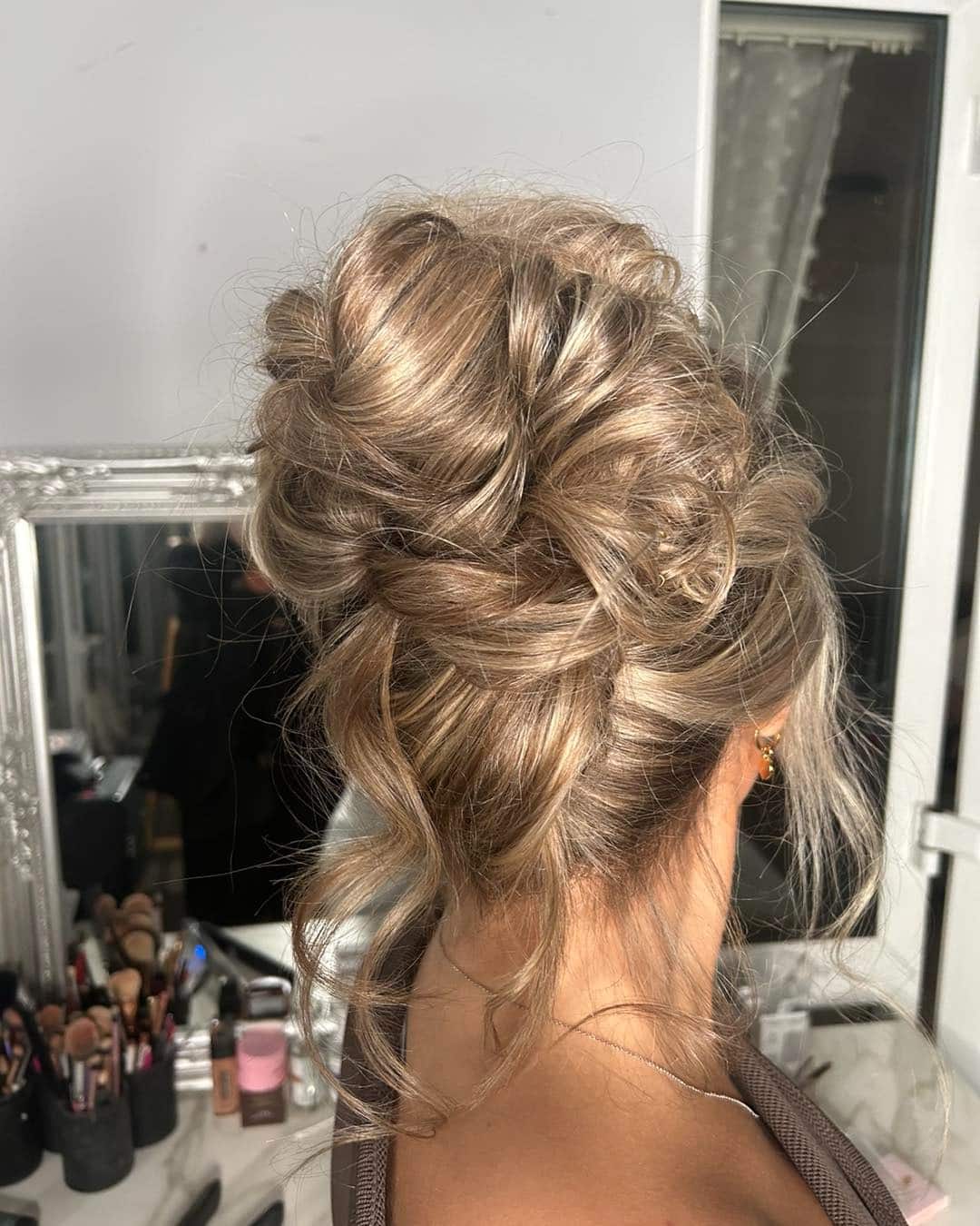2. Champagne Blonde Romantic Updo - Birthday Hairstyles