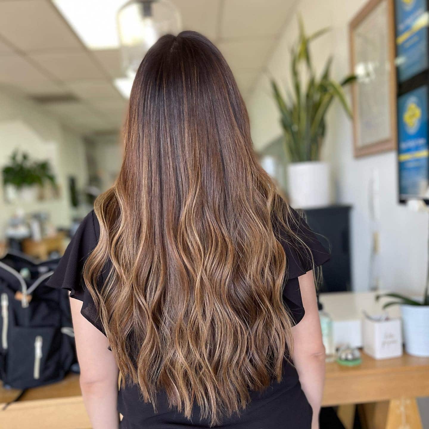 6. Soft Mocha Brown with Light Caramel Ends - Blonde Brown Hair Color