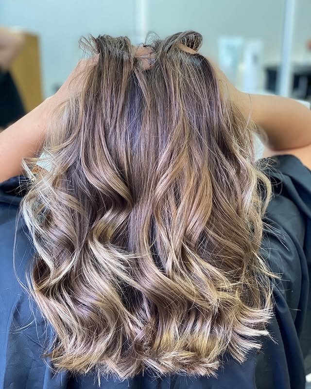 14. Dimensional Mushroom Blonde Soft Waves - Light Hair Color