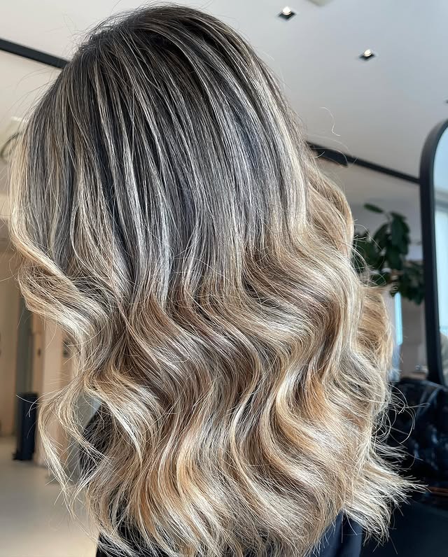 19. Smoky Beige Blonde Dimensional Waves - Light Hair Color