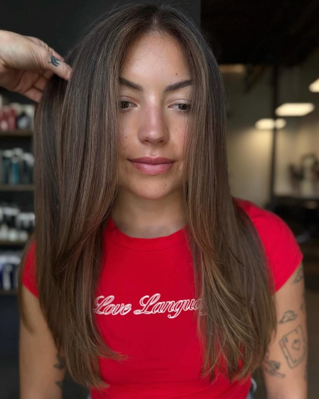 16. Natural Light Brunette Straight Layers - Brunette Hair Color