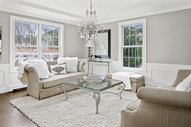 1. Classic Light Gray Living Room with Elegant White Accents - light gray living room ideas