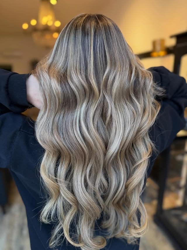 8. Soft Sandy Blonde Ribbon Waves - Sandy Hair Color