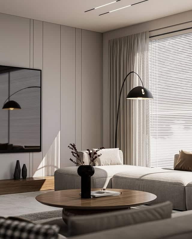 1. Soft Neutral Minimalist Living Room in Beige and Cream - minimalist living room ideas