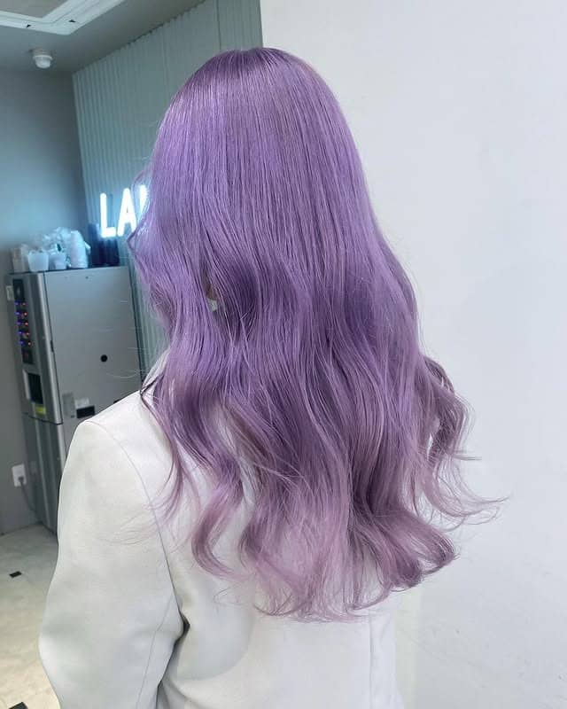 16. Pastel Lavender Soft Waves - Light Purple Hair Color