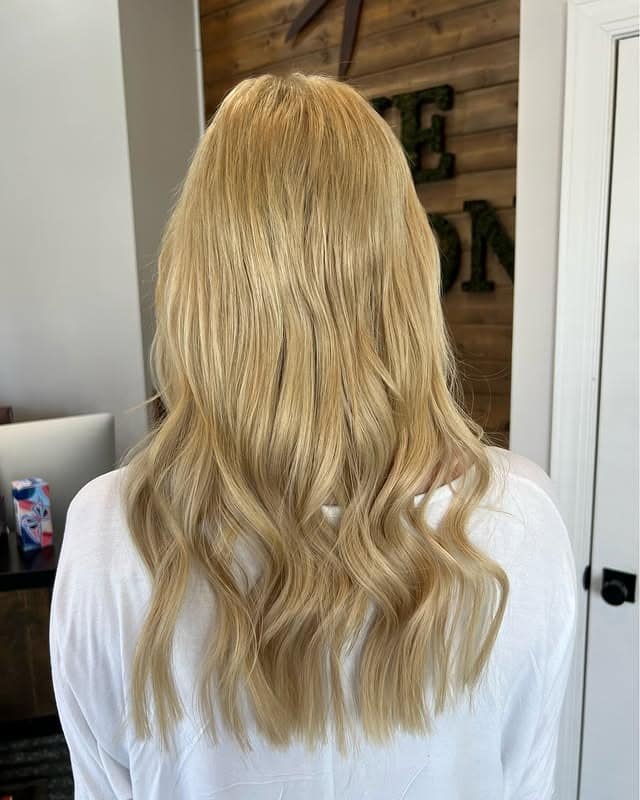 14. Golden Butter Blonde with Natural Texture - Warm Blonde Hair Color