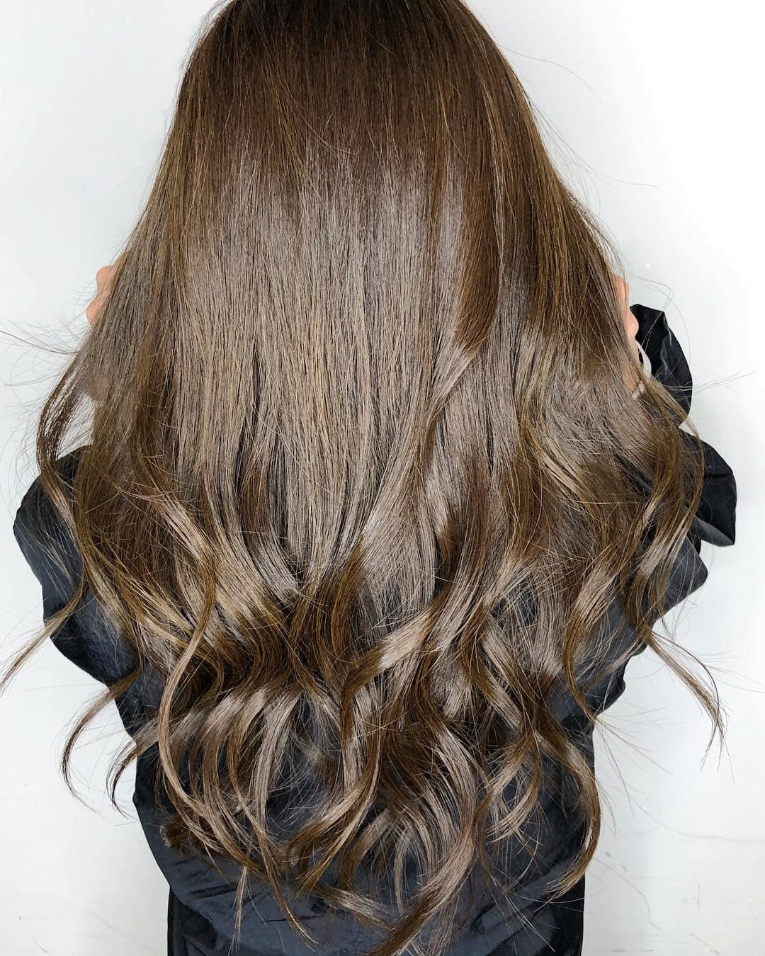 4. Cool Ash Brown Layered Lengths - Cool Brown Hair Color
