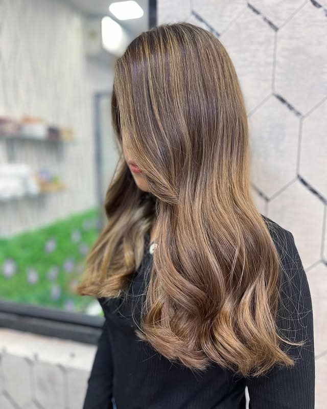 5. Mushroom Brown Soft Waves - Cool Brown Hair Color