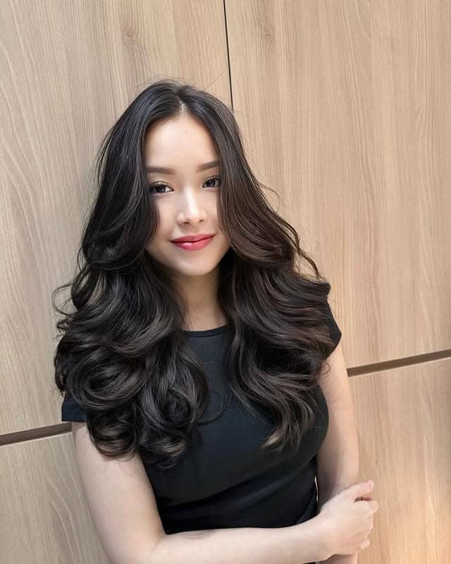 8. Full Volume Korean Perm in Jet Black - Perm Hairstyles