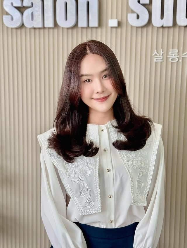 9. Romantic Loose Curl Perm in Dark Brown - Perm Hairstyles