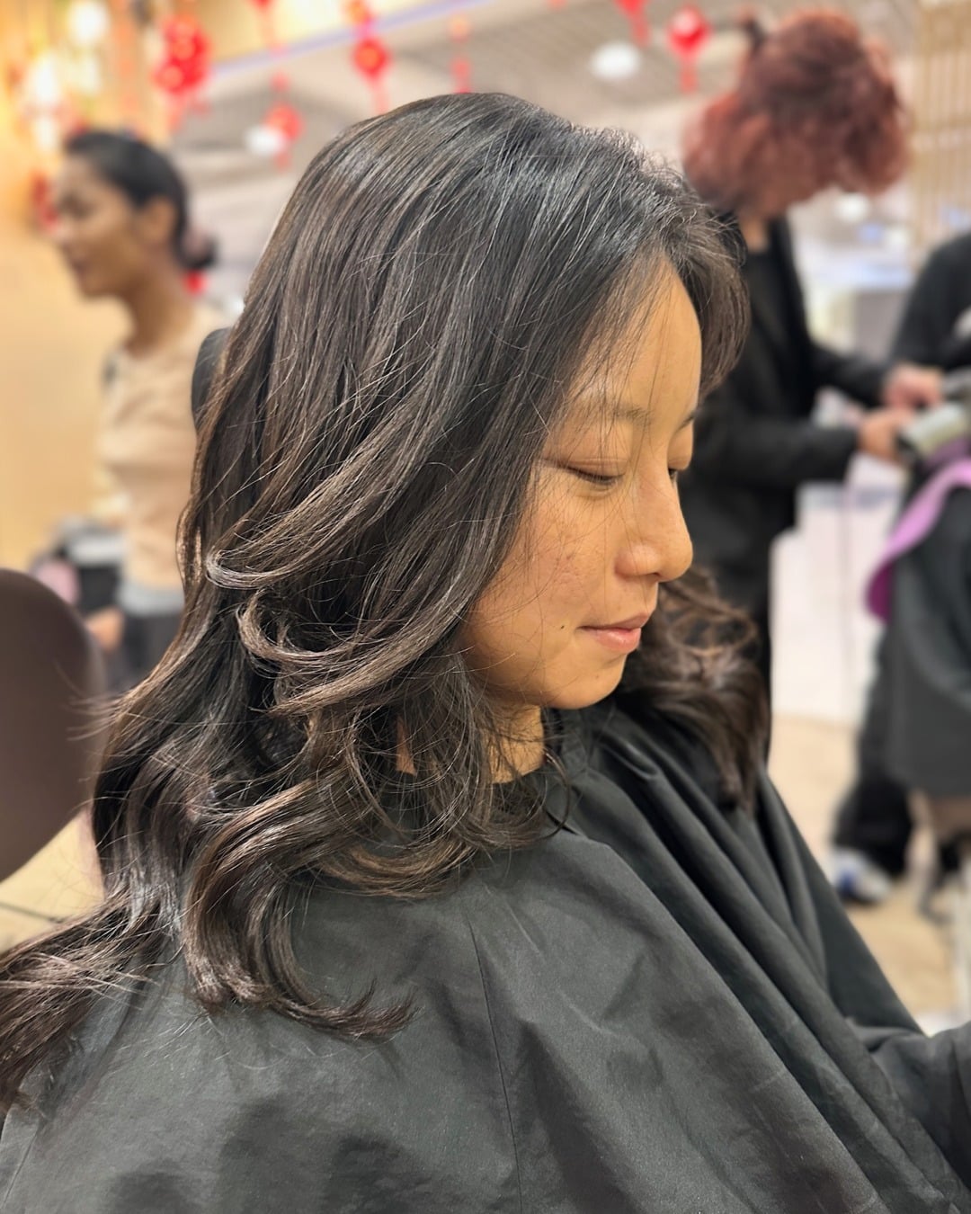 20. Soft Airwave Perm with Natural Black - Perm Hairstyles