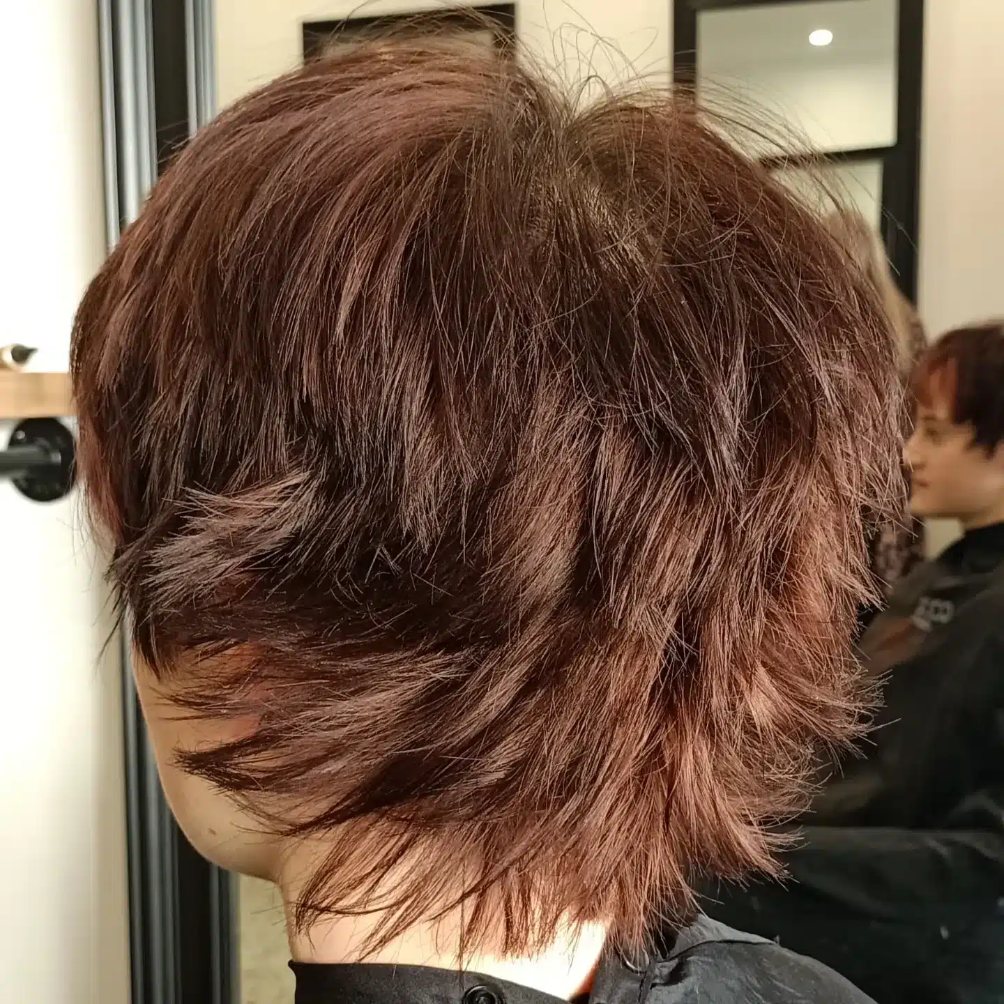 6. Choppy Pixie Bob with Rich Auburn - Messy Haircut For Women