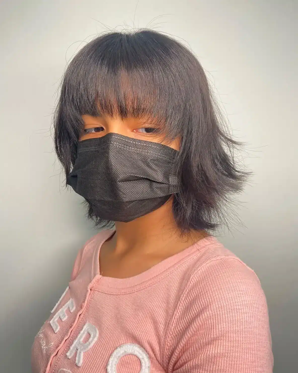 14. Short Choppy Bob with Jet Black - Messy Haircut For Women