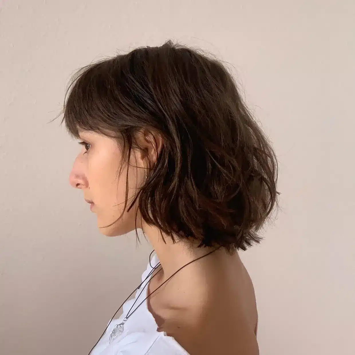 20. Tousled French Bob with Rich Brown - Messy Haircut For Women