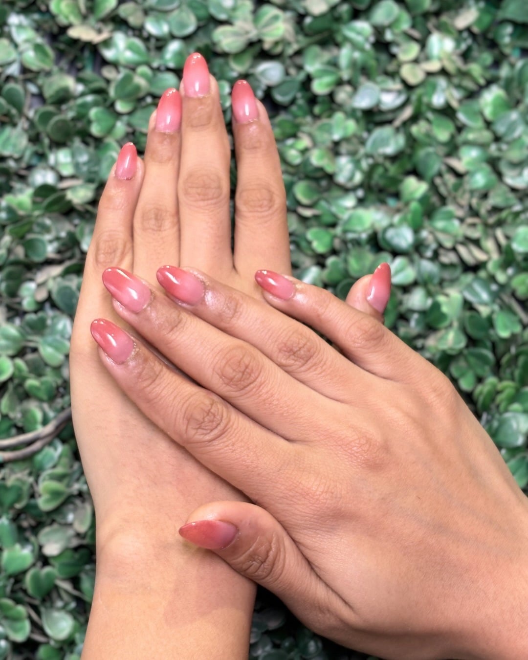 12. Rosy Pink Almond Nails with Gloss Finish - soft pink nail ideas