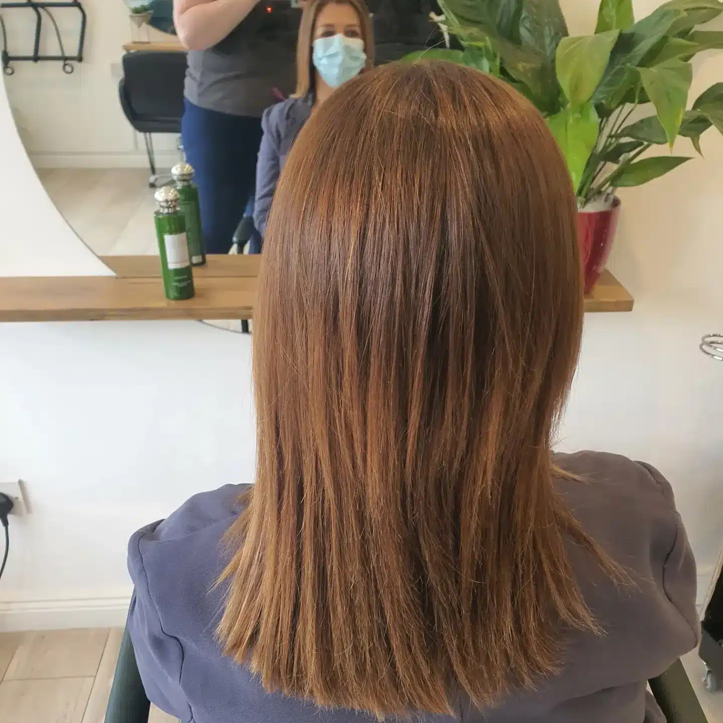 4. Straight Light Brown Mid-Length with Soft Ends - Short Fluffy Hair