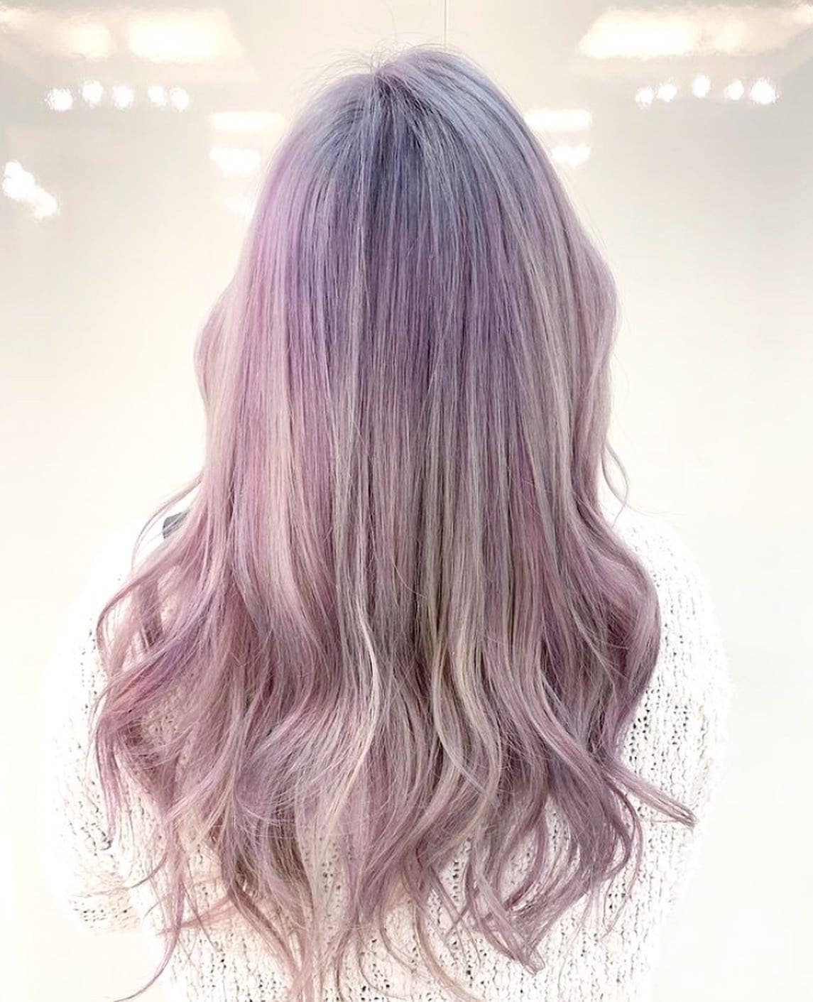 2. Pastel Lavender Melt - Silver Lavender Hair Color