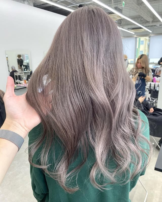 9. Soft Lilac-Silver Layers - Silver Lavender Hair Color