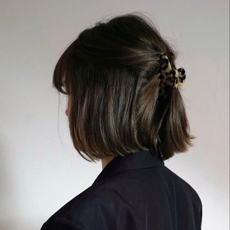 22. Classic Blunt Bob with Rich Espresso Brown - Short Blunt Cut