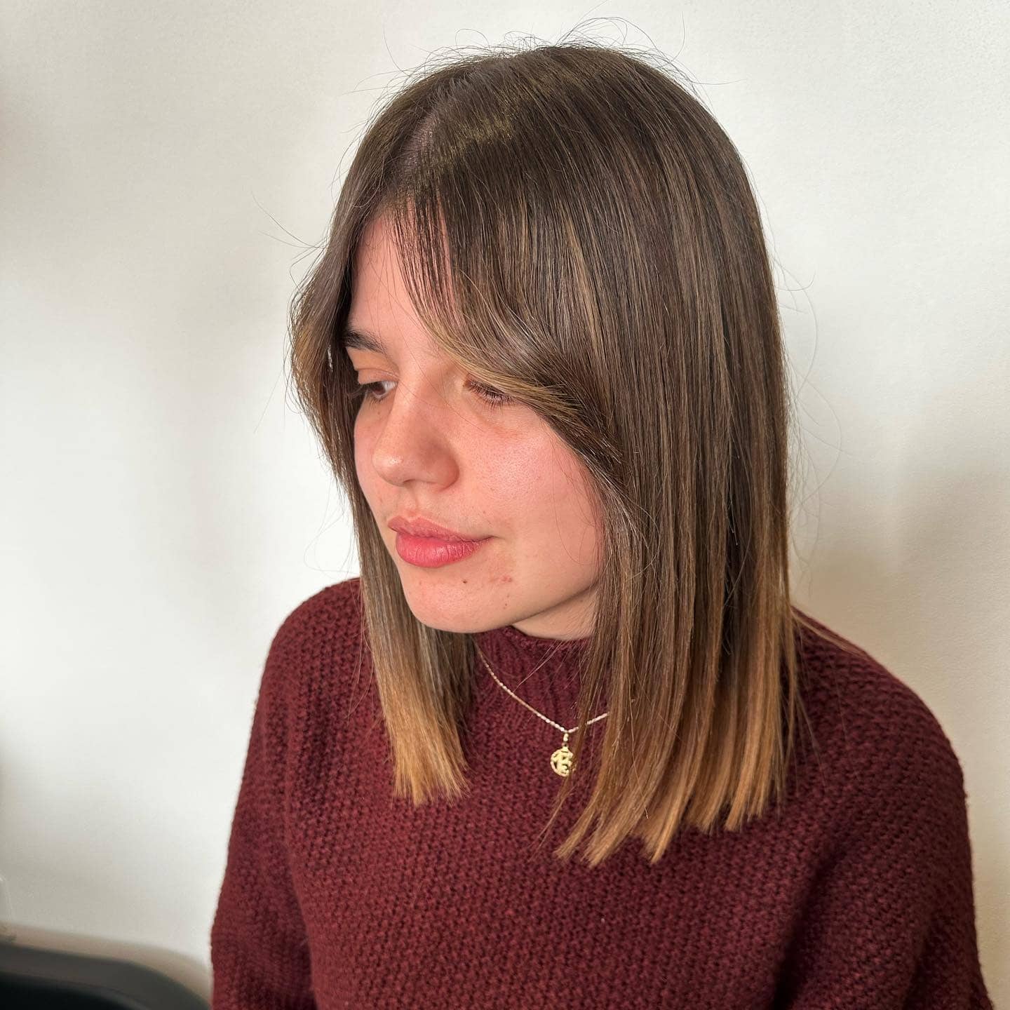 10. Soft Balayage Lob with Face-Framing Layers - Long Layered Bob