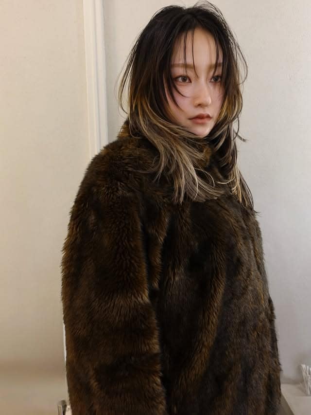 15. Textured Wolf Cut with Face-Framing Bangs in Ash Brown Balayage - Wolf Haircuts With Bangs