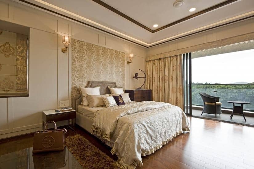 13. Cream and Gold Victorian Bedroom with Ornate Paneling - victorian bedroom ideas