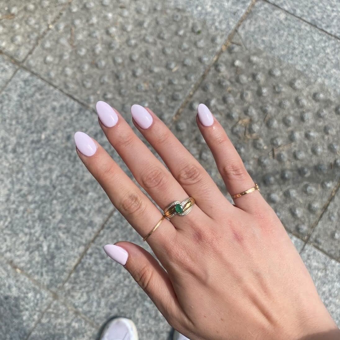 21. Soft Baby Pink Almond Nails with Gloss Finish - baby pink nail ideas