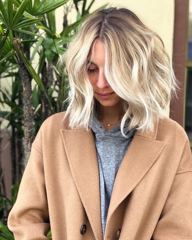 10. Voluminous Tousled Bob with Bright Platinum Blend - Tousled Bob Haircut