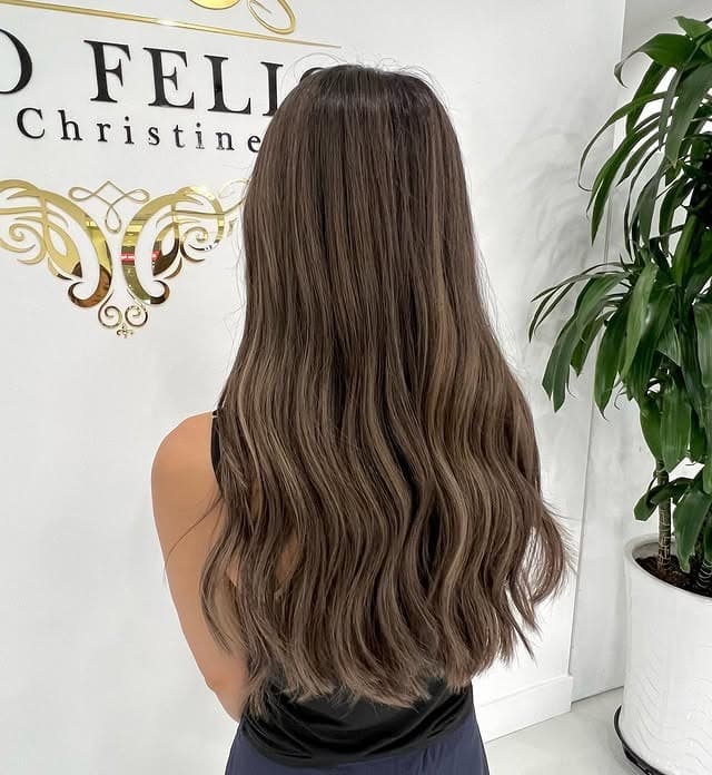 12. Natural Sandy Brown Long Waves - Sandy Brown Hair Color