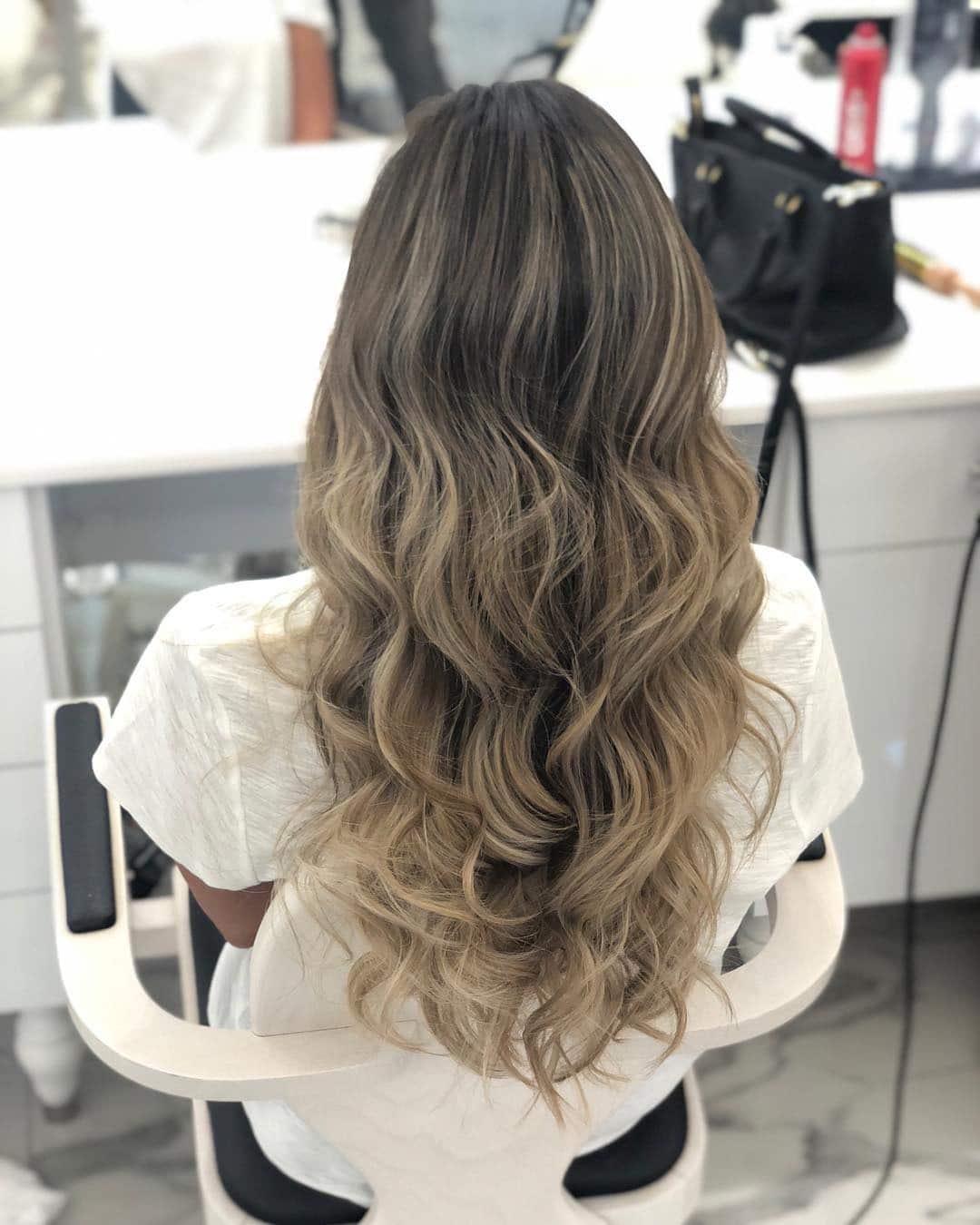 15. Sandy Brown to Beige Melt Waves - Sandy Brown Hair Color