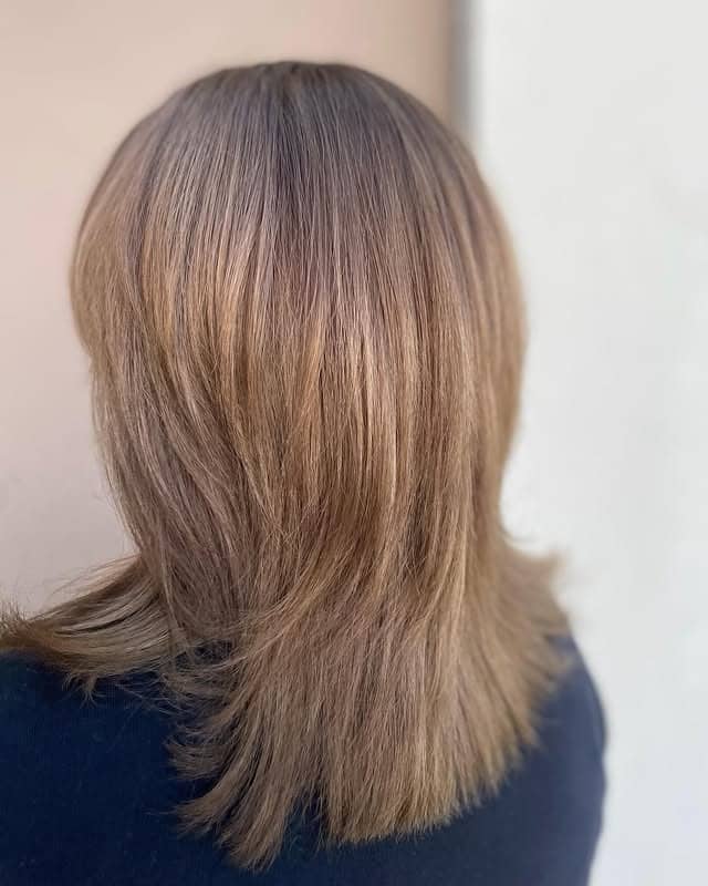 16. Sandy Brown Feathered Layered Cut - Sandy Brown Hair Color
