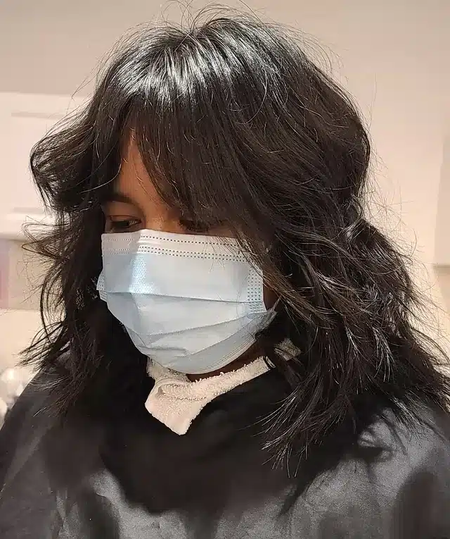 6. Tousled Chocolate Brown Wolf Cut with Wispy Ends - Wolf Haircut