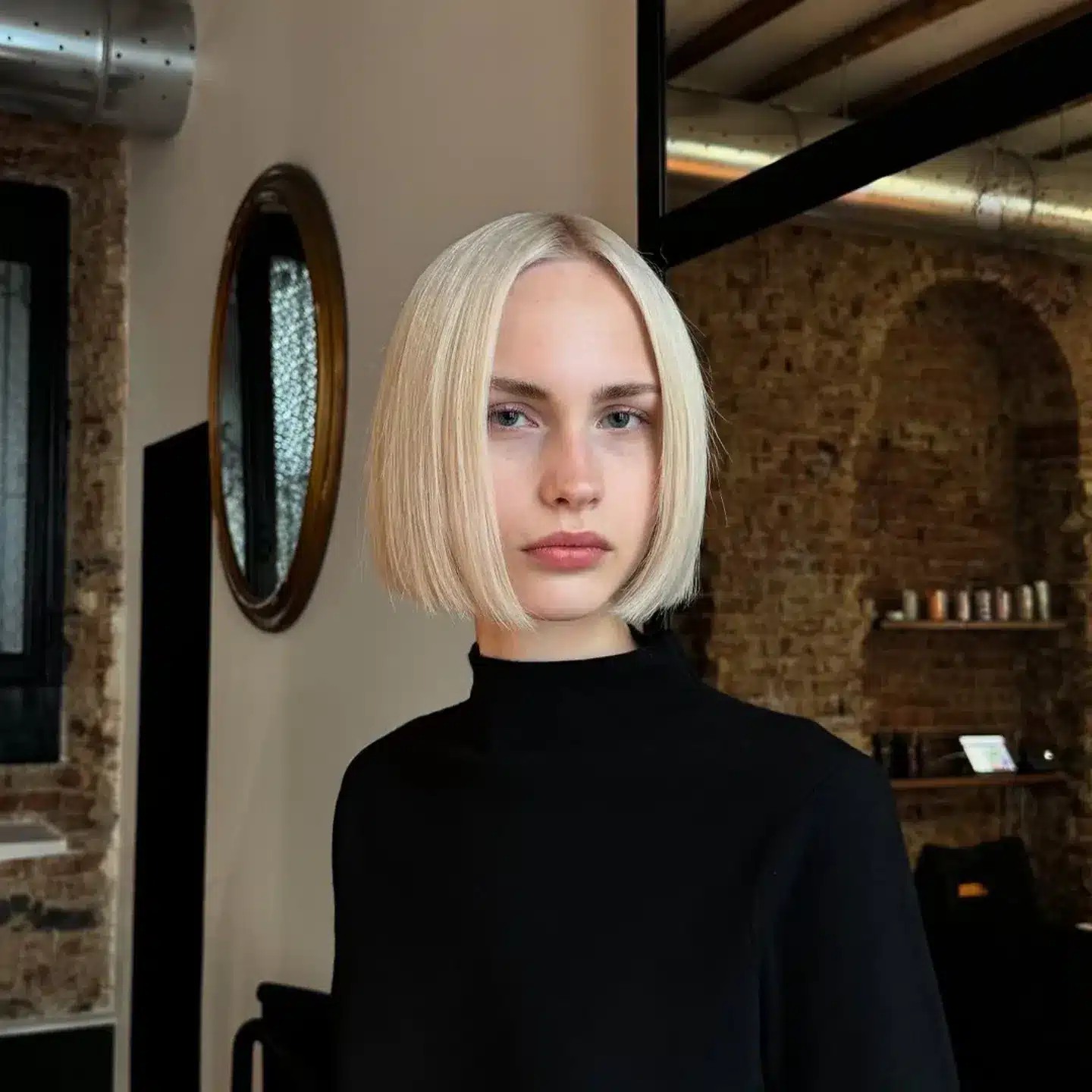 14. Classic Platinum Blunt Wispy Bob - Wispy Bob Hairstyles