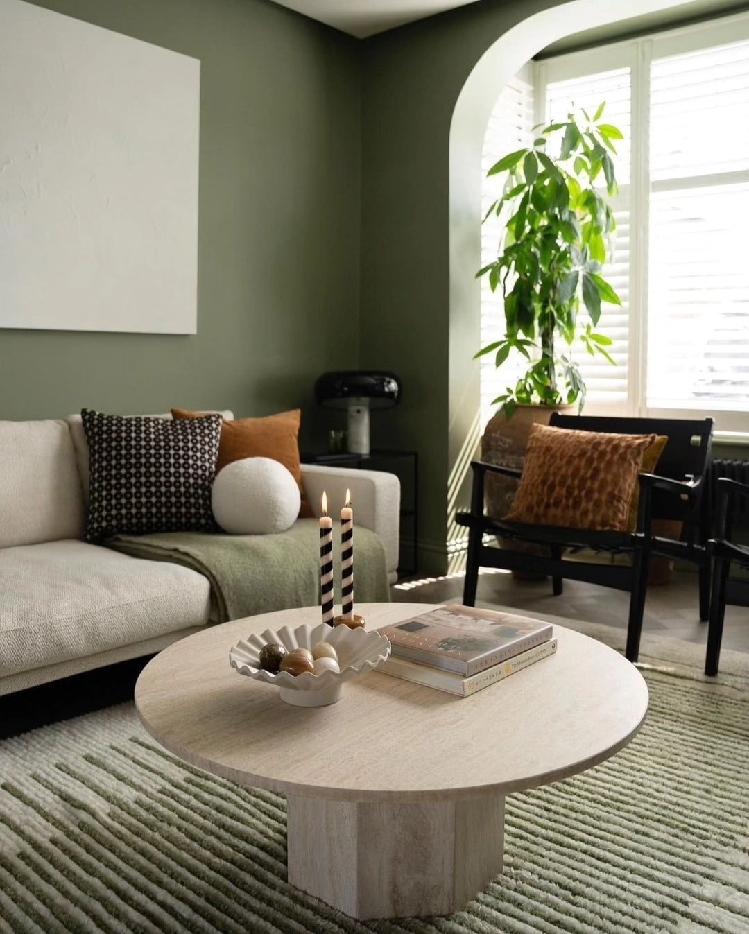 1. Soft Sage Living Room with Minimal Nordic Accents - green living room ideas