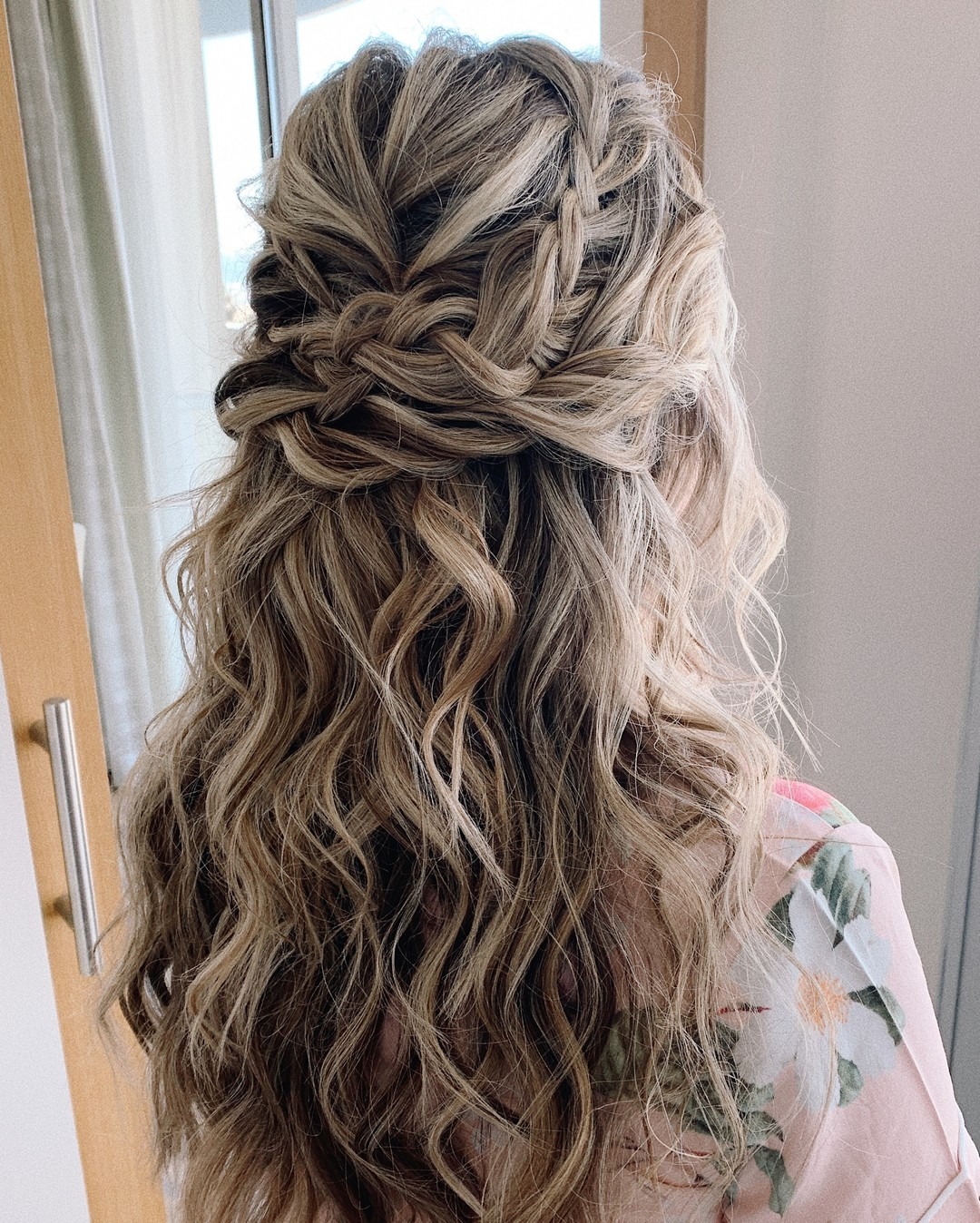 9. Loose Boho Braid Half-Up in Sandy Blonde - Boho Hairstyles