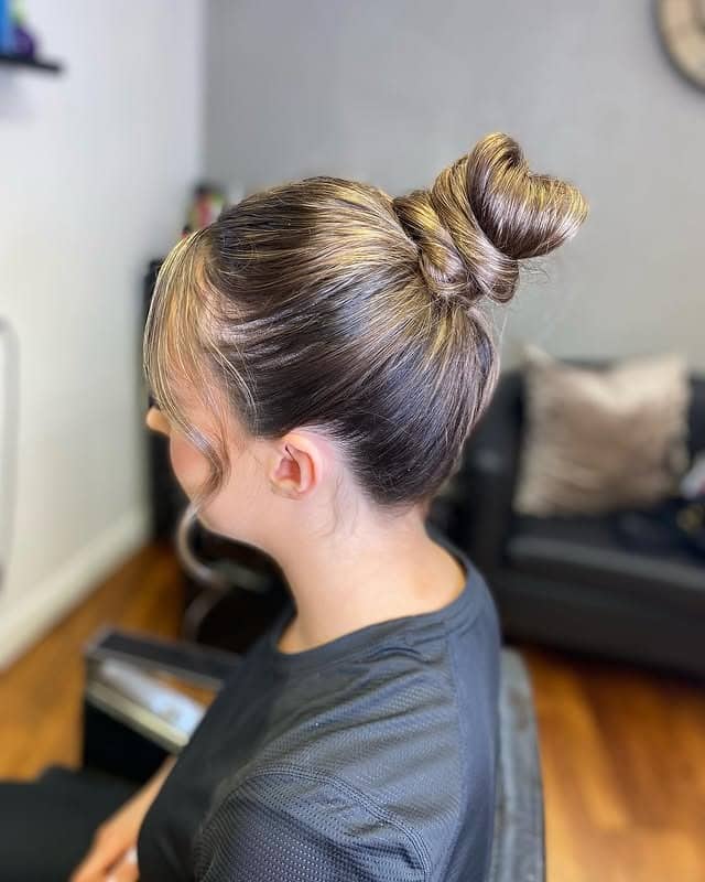 4. Twisted Honey Blonde Knot Updo - Top Knot Hairstyles