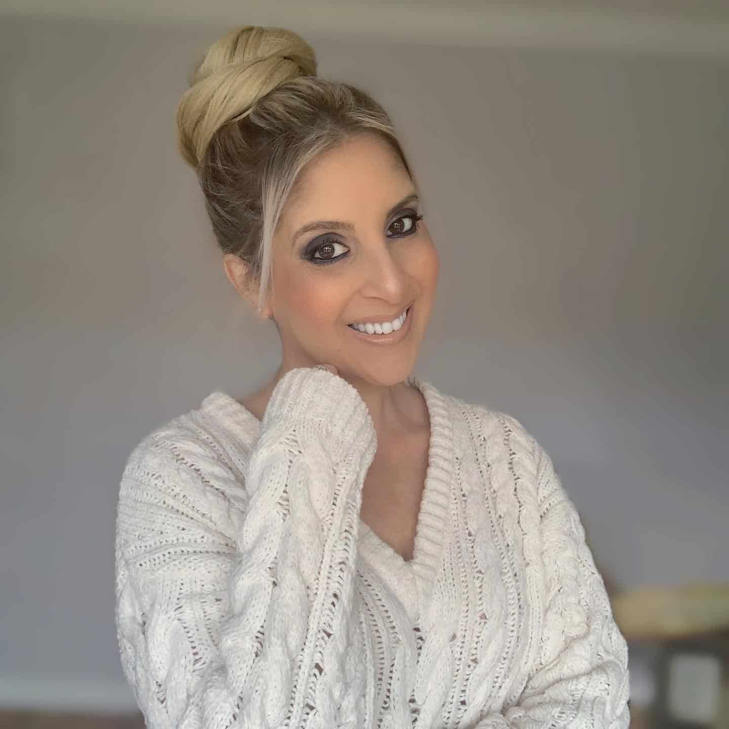 7. Elegant Ash Blonde Full Top Knot - Top Knot Hairstyles