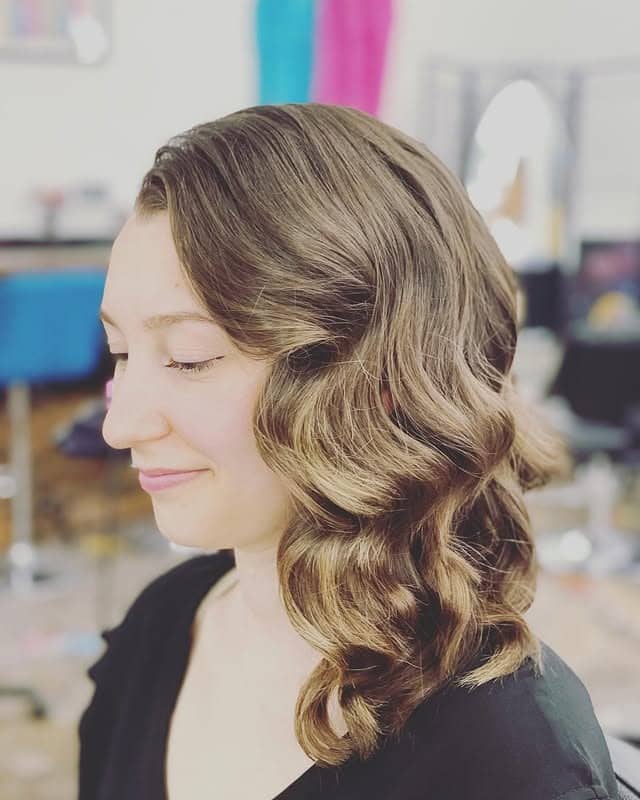 15. Soft Ash Brown Sculpted Vintage Waves - Vintage Curls Hairstyles