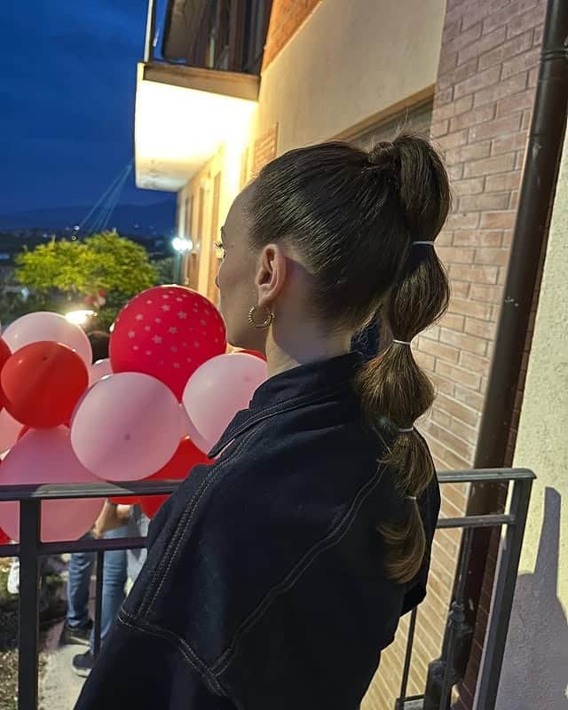 14. Deep Brunette Evening Bubble Ponytail - Bubble Ponytail