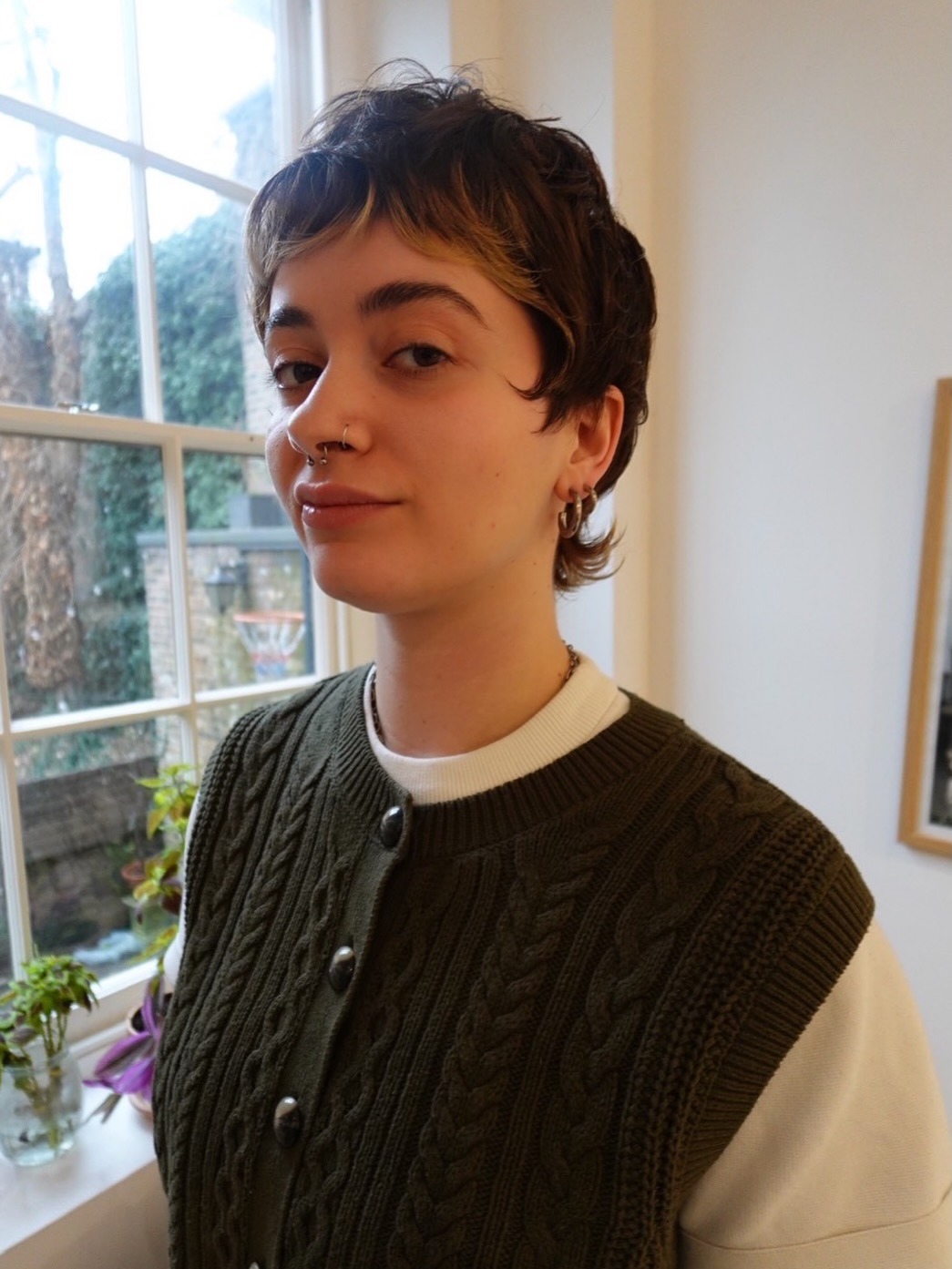 14. Espresso Pixie Wolf Cut with Micro Fringe Detail - Short Wolf Haircut