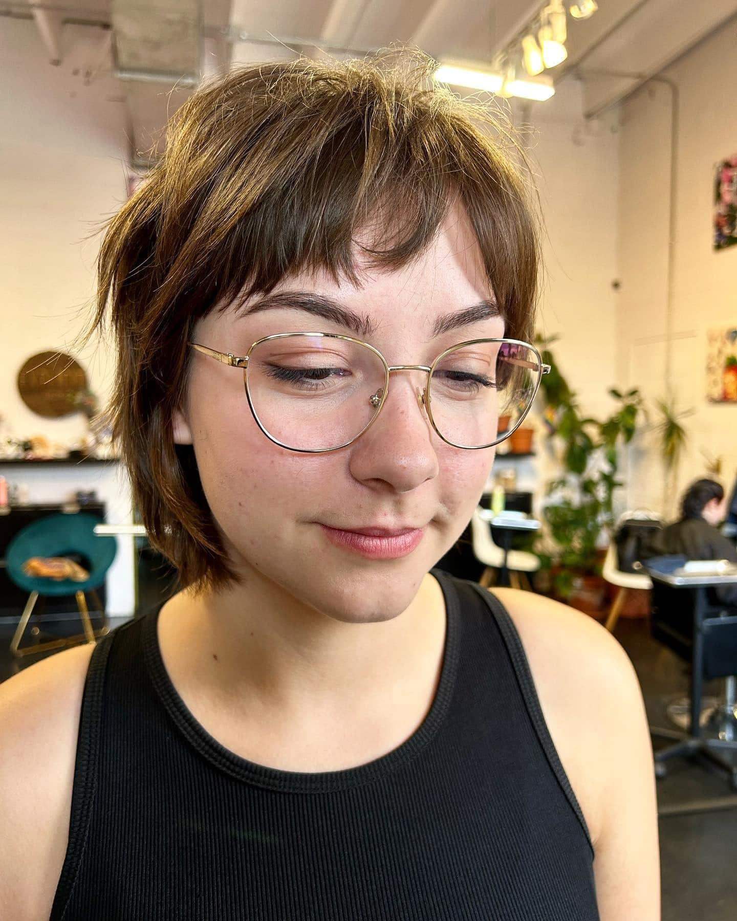 18. Light Brown Textured Short Wolf Cut with Piecey Layers - Short Wolf Haircut