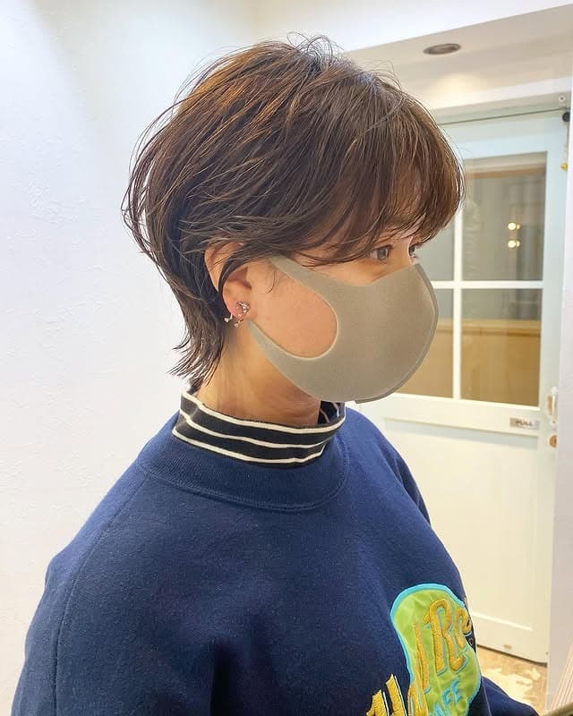 3. Warm Chestnut Layered Short Wolf Cut - Short Wolf Cut