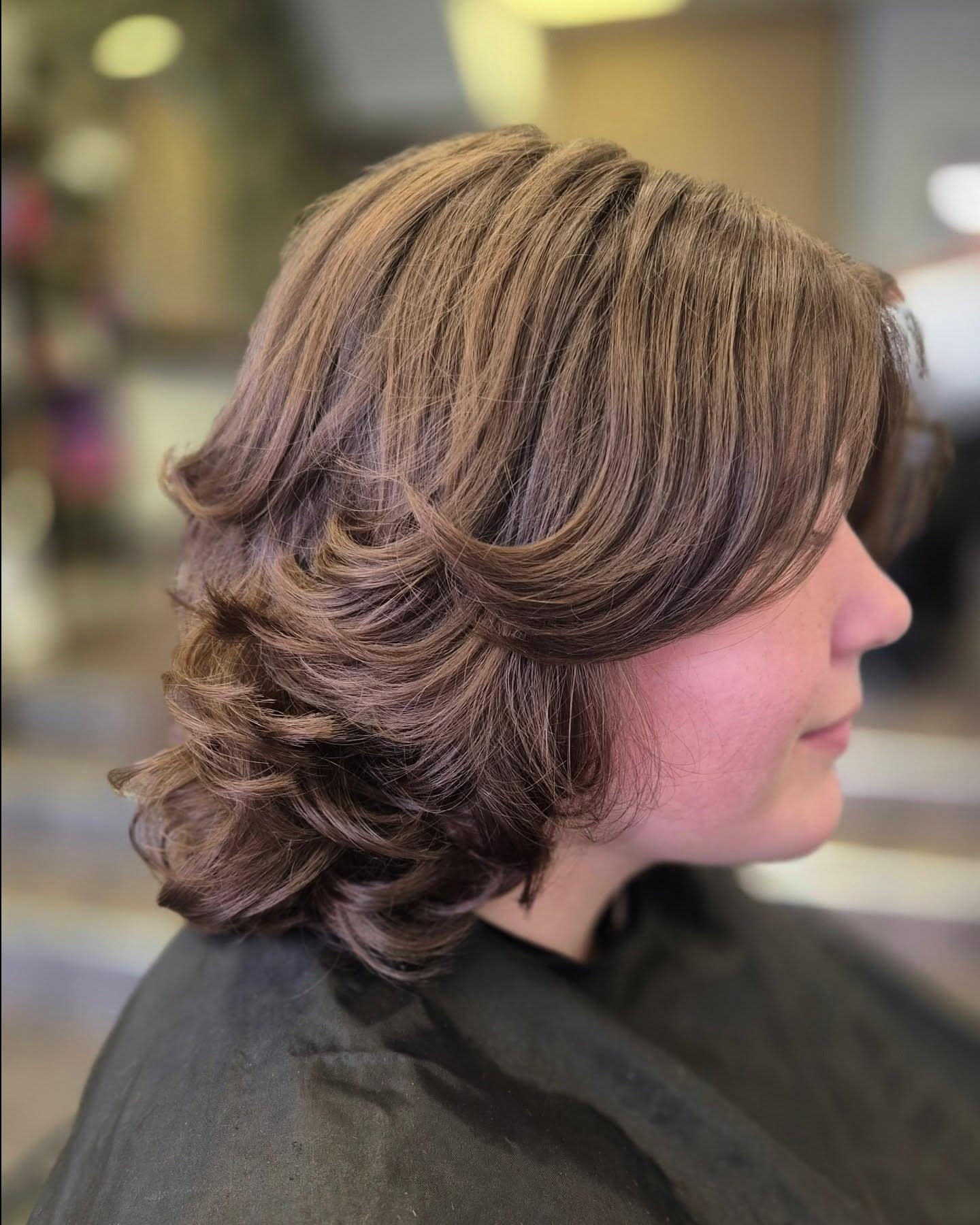 19. Caramel Brown Voluminous Layered Wolf Cut - Short Wolf Cut