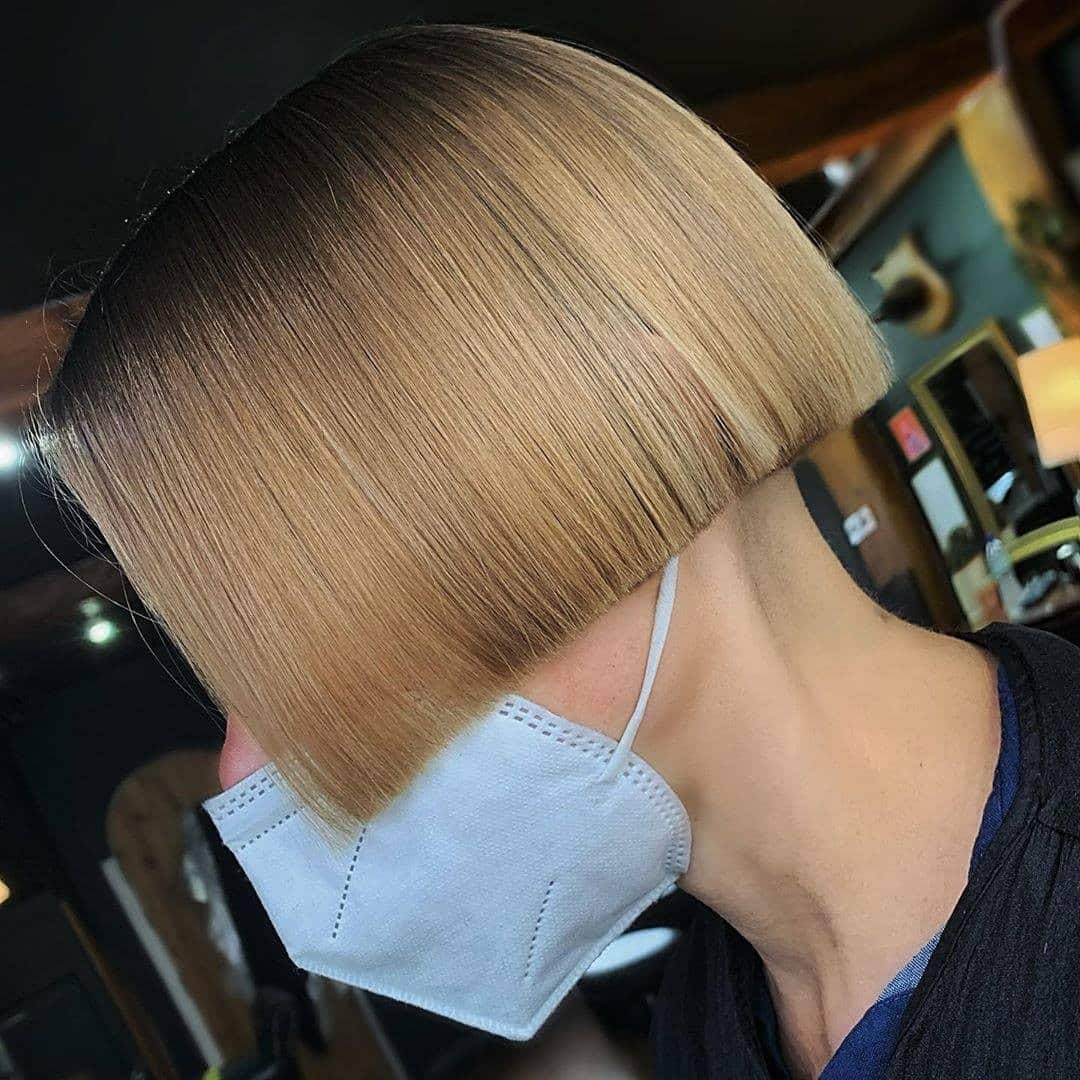 8. Precision Blonde Blunt Ear-Length Bob - Ear Length Bob