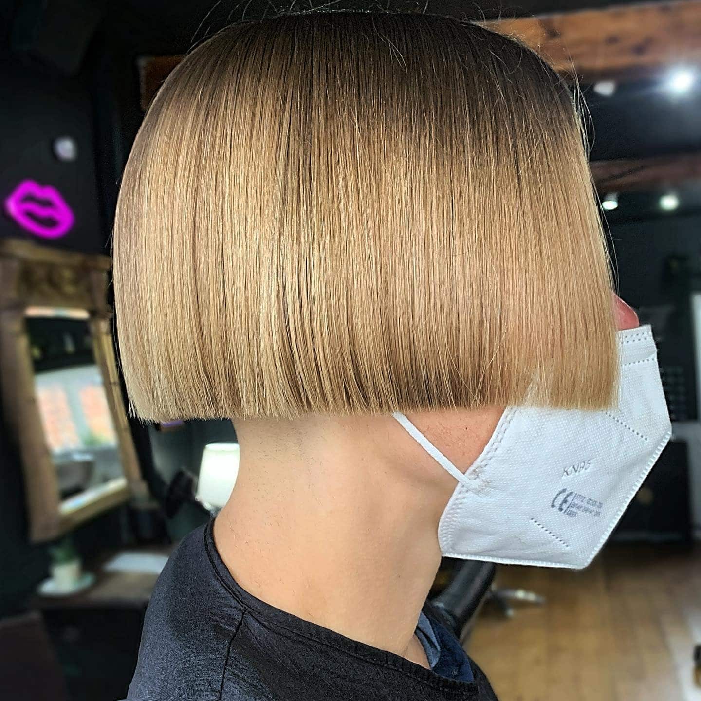 12. Precision Honey Blonde Blunt Ear-Length Bob - Ear Length Bob