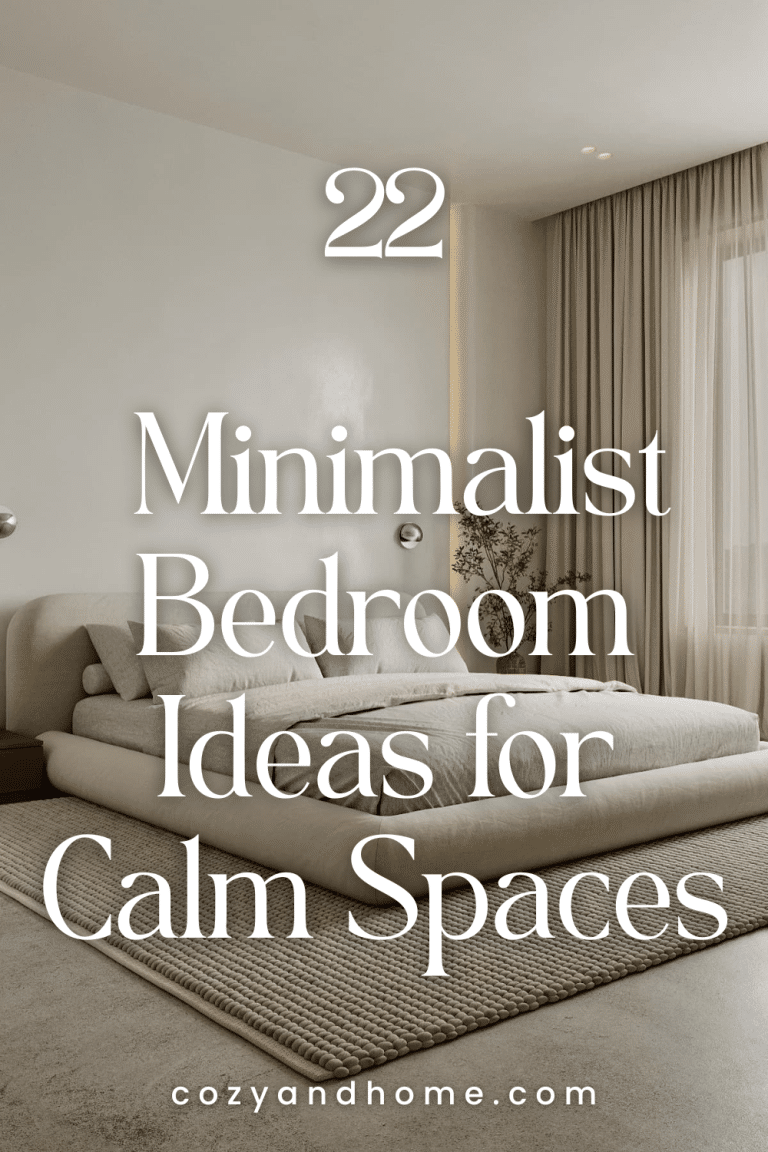 22 Minimalist Bedroom Ideas for Balanced Spaces – Cozy & Home