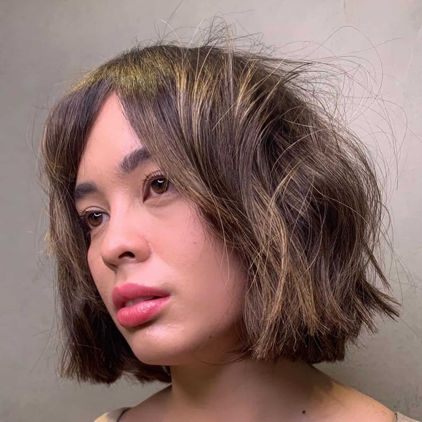 4. Choppy French-Inspired Bob with Lived-In Highlights - Short Messy Hair For Women